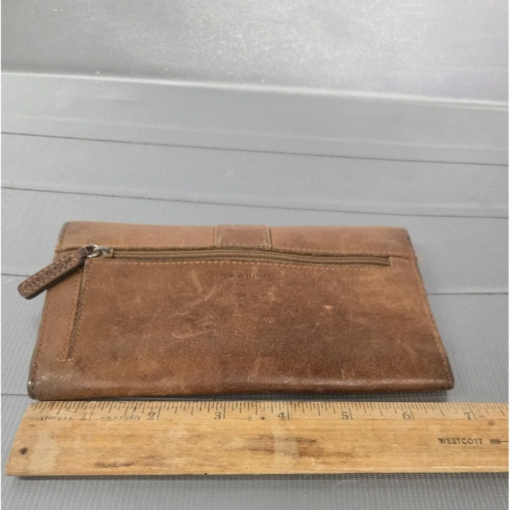 Fossil Small Brown Distressed Leather Wallet
